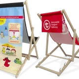 Advertising Deckchairs With Additional Fabric