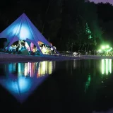 Startent Tent At Night