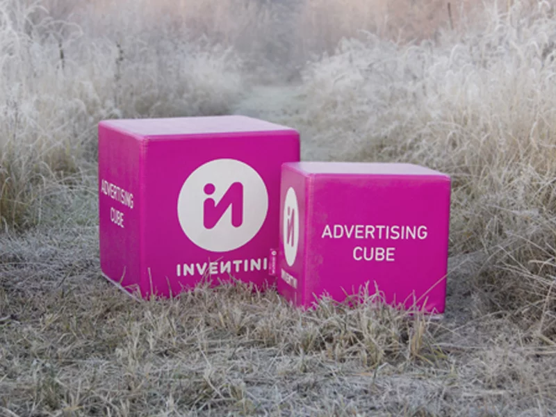Advertising Cube Pouffes Inventini