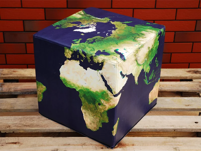 Advertising Cube Pouffes  Map