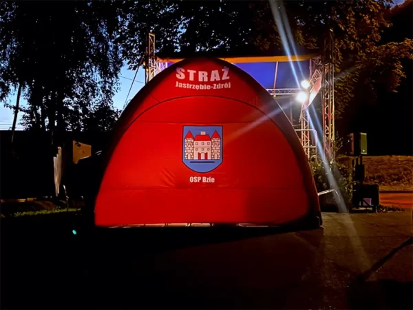 Constant-pressure Tent – Fire Brigade – At Night